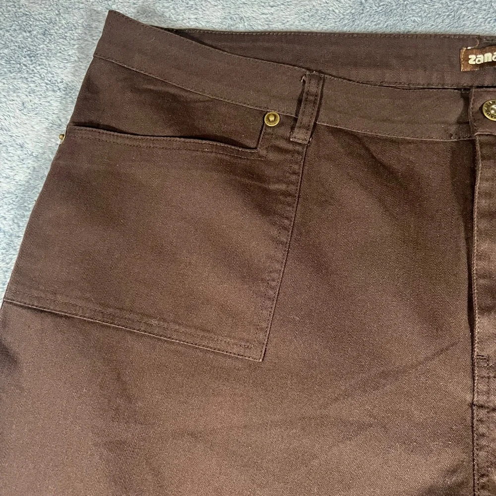 Zana-Di Jeans Brown Wide‎ Leg Trousers High Rise Stretch Jeans Size 26